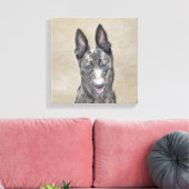 Nederlandse herderdeschilderkunst - Kute Original Canvas Afdruk (Insitu (Woonkamer))