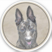 Nederlandse herderdeschilderkunst - Kute Original  Sticker (Voorkant)