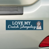 Nederlandse Herdershond bumpersticker (Op auto)