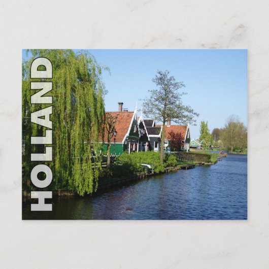 Nederlandse het houthuizen van Schans van Zaanse Briefkaart (Voorkant)