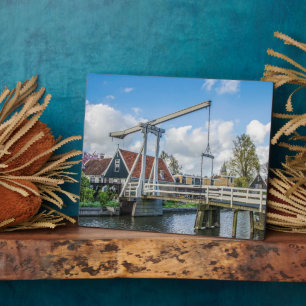 Nederlandse houten brug fotoplaat