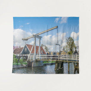 Nederlandse houten brug wandkleed