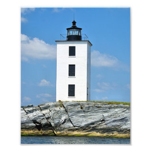 Nederlandse Island Lighthouse, Rhode Island Foto P Afdruk
