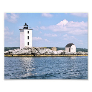 Nederlandse Island Lighthouse, Rhode Island Foto P Afdruk