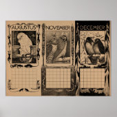  Nederlandse Kalender Vogelblanco Poster (Voorkant)