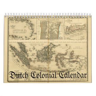 Nederlandse koloniale kaarten kalender