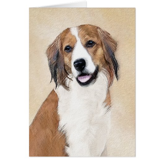 Nederlandse Kooikerhondje Peinture - Chien Art (Devant)