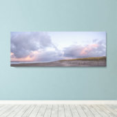 Nederlandse kust zonsondergang panorama canvas pri (Insitu (Houten vloer))