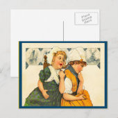 Nederlandse meisjes thuis Briefkaart (Voorkant / Achterkant)