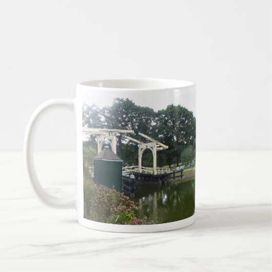 Nederlandse Mill Reflection Panoramic Coffee Mok (Links)