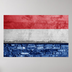 Nederlandse muur poster