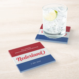 Nederlandse Onafhankelijkheidsdag Glazen Onderzetter