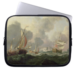 Nederlandse Pinks en een Britse Frigate in Choppy Laptop Sleeve