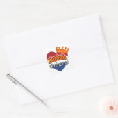 Nederlandse prinses vierkante sticker (Envelop)