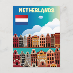 Nederlandse reisposter briefkaart