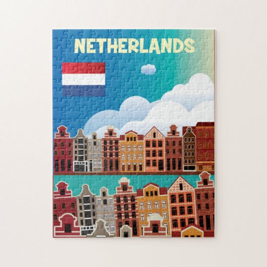 Nederlandse reisposter legpuzzel (Verticaal)