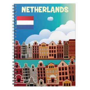 Nederlandse reisposter notitieboek