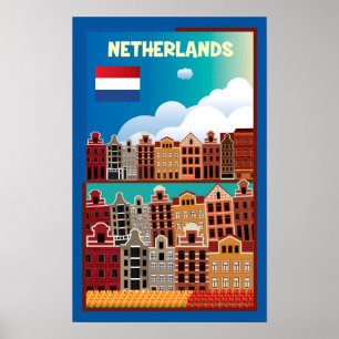 Nederlandse reisposter poster