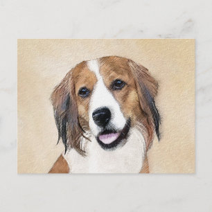 Nederlandse Schilderen Kooikerhondje - Dog Art Briefkaart