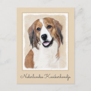 Nederlandse Schilderen Kooikerhondje - Dog Art Briefkaart