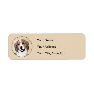 Nederlandse Schilderen Kooikerhondje - Dog Art Etiket