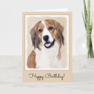 Nederlandse Schilderen Kooikerhondje - Dog Art Kaart