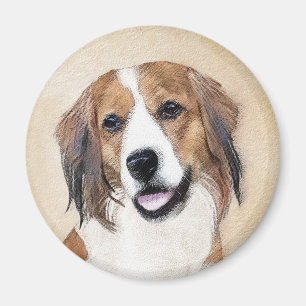 Nederlandse Schilderen Kooikerhondje - Dog Art Magneet