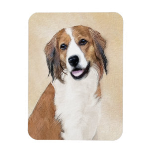 Nederlandse Schilderen Kooikerhondje - Dog Art Magneet