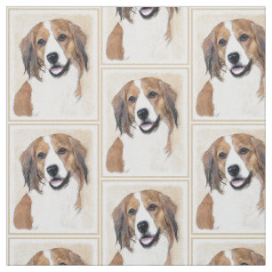 Nederlandse Schilderen Kooikerhondje - Dog Art Stof