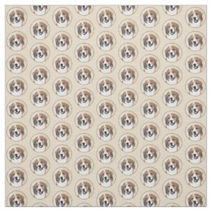 Nederlandse Schilderen Kooikerhondje - Dog Art Stof