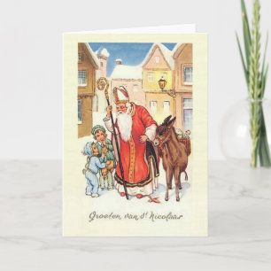 Nederlandse Sint Nicolaas Kerst Kaart