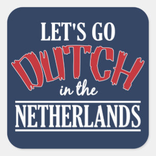 Nederlandse stickers, groot vierkante sticker