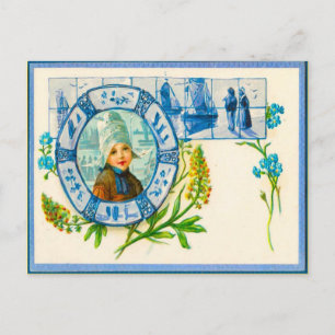  Nederlandse stulme- en blauwe delft-tegels Briefkaart