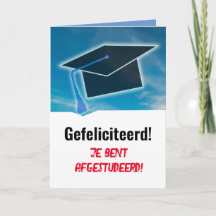 Nederlandse taal Gefeliciteerd! Nederlands Afstude Kaart