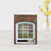 Nederlandse Venster en Klomp Dank u Kaart (Gele Bloem)