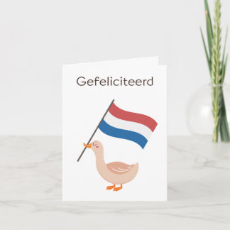 Nederlandse Verjaardag Kaart – Gefeliciteerd