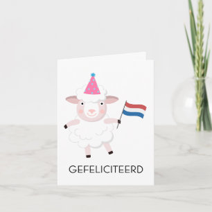 Nederlandse Verjaardag Kaart – Gefeliciteerd