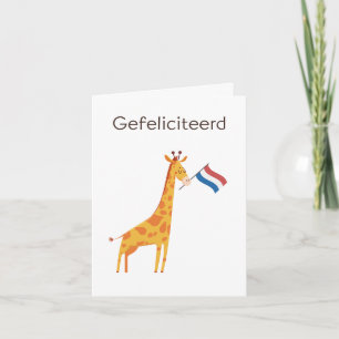 Nederlandse Verjaardag Kaart – Gefeliciteerd