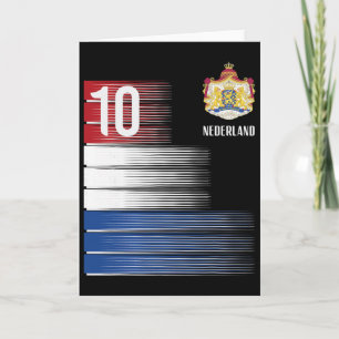 Nederlandse vlag 10 Nederlandse oranje voetbal man Kaart
