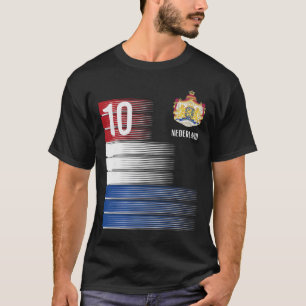 Nederlandse Vlag 10 Nederlandse Oranje Voetbal Man T-shirt