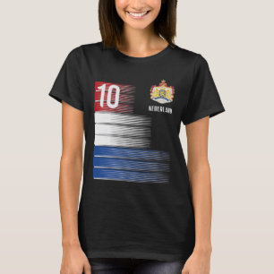 Nederlandse Vlag 10 Nederlandse Oranje Voetbal Man T-shirt