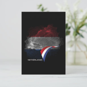 Nederlandse vlag bedankkaart