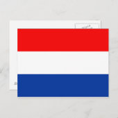 Nederlandse vlag briefkaart (Voorkant / Achterkant)