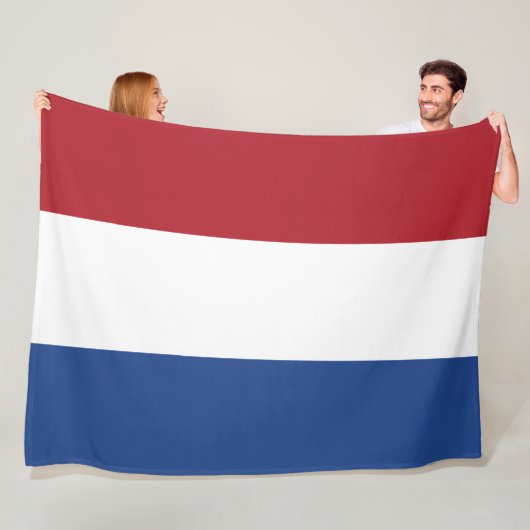 Nederlandse vlag fleece deken (In situ)