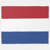 Nederlandse vlag fleece deken (Voorkant (Horizontaal))