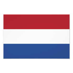 Nederlandse vlag foto afdruk