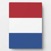 Nederlandse vlag fotoplaat (voorkant)