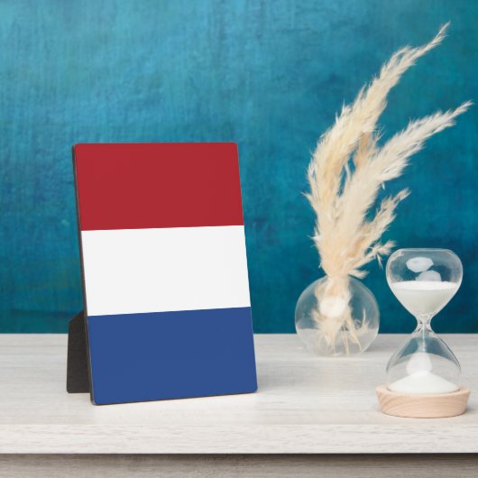 Nederlandse vlag fotoplaat (Zijkant)