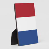 Nederlandse vlag fotoplaat (Zijkant)