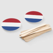 Nederlandse vlag handwaaier (Niet-gemonteerd)